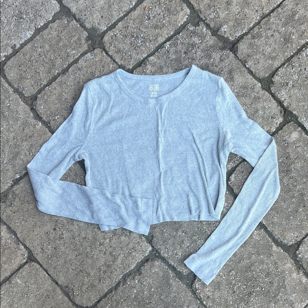 BDG Heather Gray Ribbed Tee